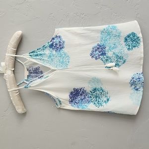 Love Stitch  With Blue Floral  Top S